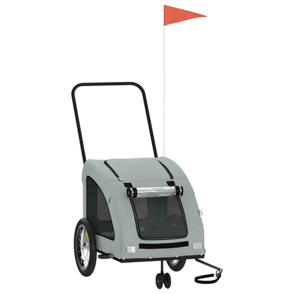 Rimorchio da Bici per Animali Grigio Oxford e Ferro - homemem39