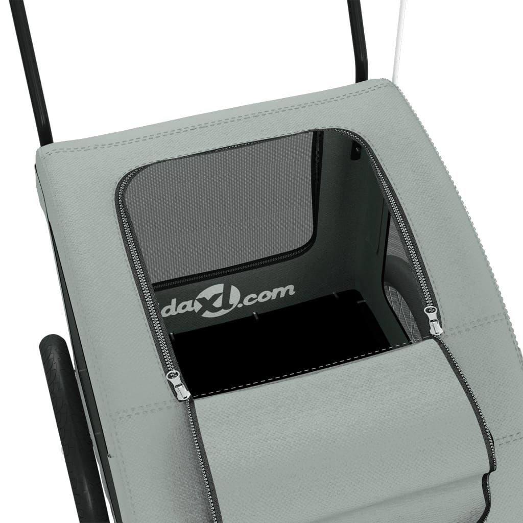 Rimorchio da Bici per Animali Grigio Oxford e Ferro - homemem39