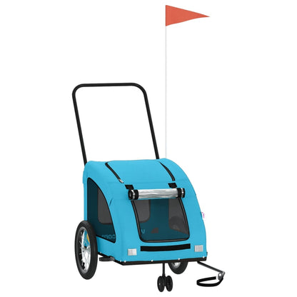 Rimorchio da Bici per Animali Blu Oxford e Ferro | homemem39