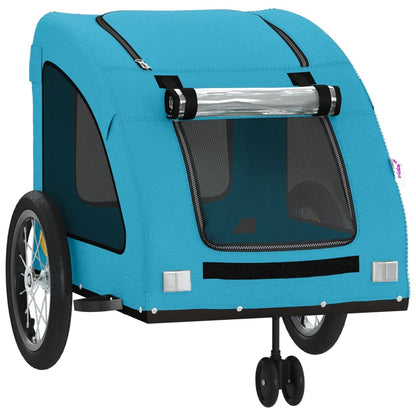 Rimorchio da Bici per Animali Blu Oxford e Ferro | homemem39