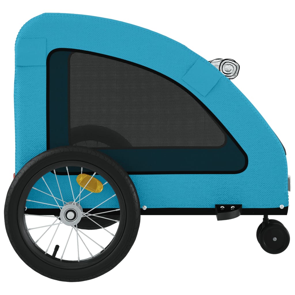 Rimorchio da Bici per Animali Blu Oxford e Ferro | homemem39