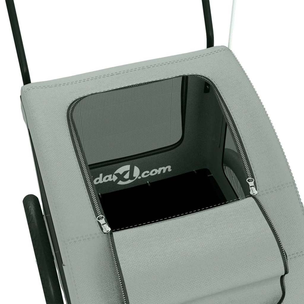 Rimorchio da Bici per Animali Grigio Oxford e Ferro - homemem39