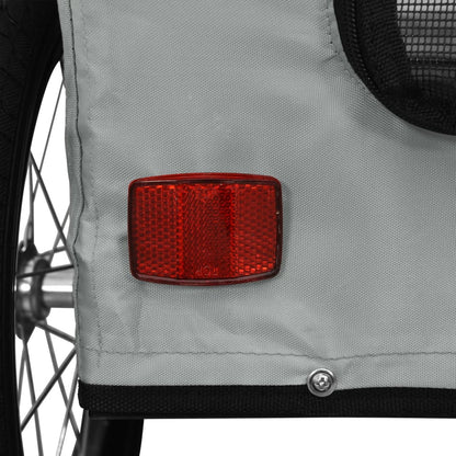 Rimorchio da Bici per Animali Grigio Oxford e Ferro | homemem39