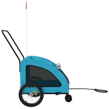 Rimorchio da Bici per Animali Blu Oxford e Ferro | homemem39