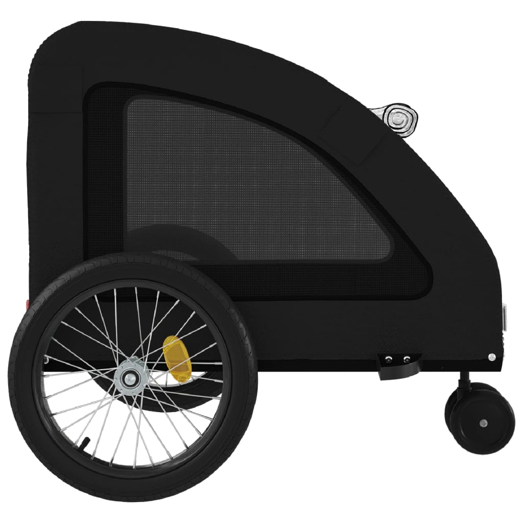Rimorchio da Bici per Animali Nero Oxford e Ferro | homemem39