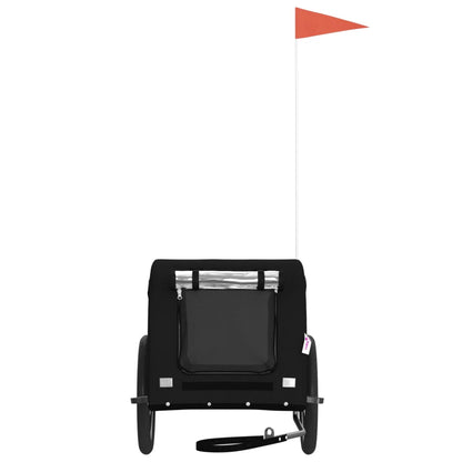 Rimorchio da Bici per Animali Nero Oxford e Ferro - homemem39