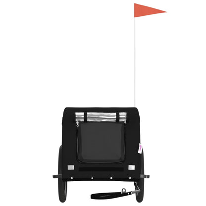 Rimorchio da Bici per Animali Nero Oxford e Ferro - homemem39