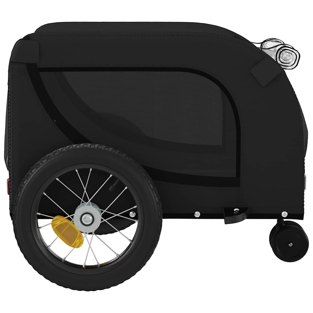 Rimorchio da Bici per Animali Nero Oxford e Ferro | homemem39