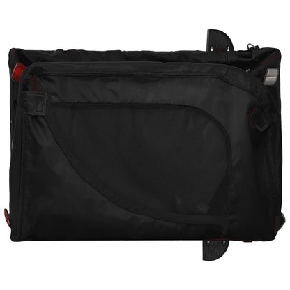 Rimorchio da Bici per Animali Nero Oxford e Ferro - homemem39