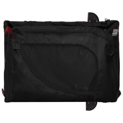 Rimorchio da Bici per Animali Nero Oxford e Ferro - homemem39