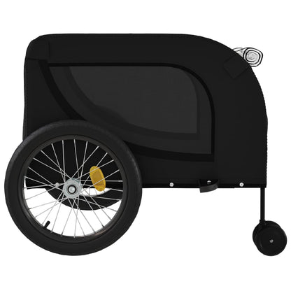 Rimorchio da Bici per Animali Nero Oxford e Ferro | homemem39