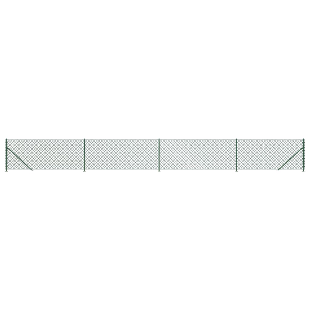 Recinzione a Rete con Flangia Verde 1x10 m - homemem39