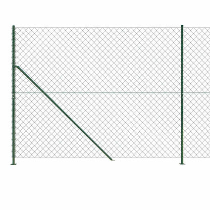 Recinzione a Rete con Flangia Verde 1,6x10 m - homemem39