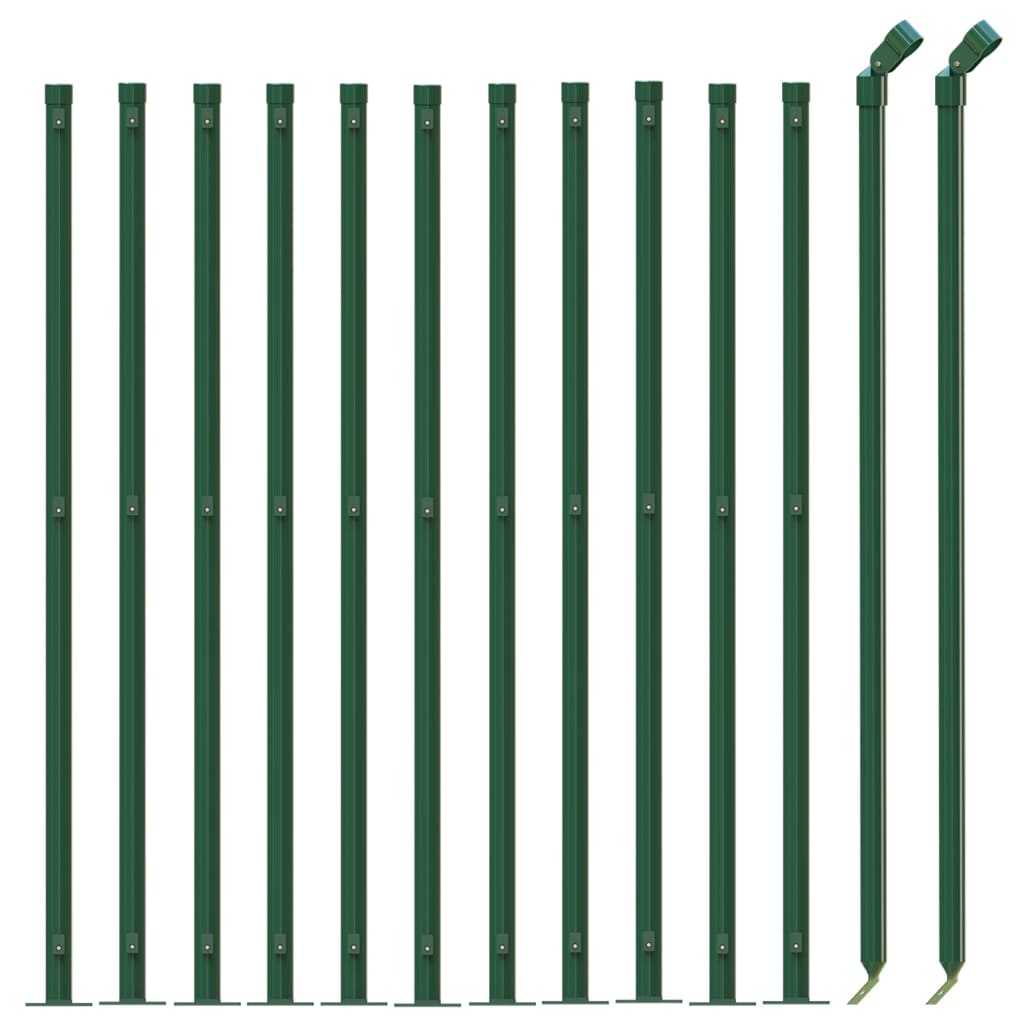 Recinzione a Rete con Flangia Verde 1x25 m - homemem39