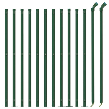 Recinzione a Rete con Flangia Verde 1x25 m - homemem39