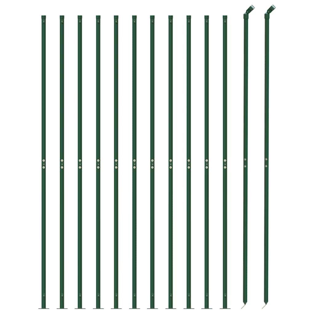 Recinzione a Rete con Flangia Verde 1,4x25 m - homemem39