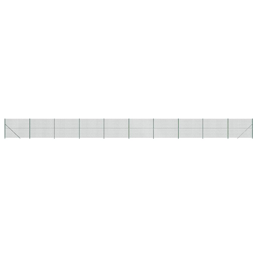 Recinzione a Rete con Flangia Verde 1,6x25 m - homemem39