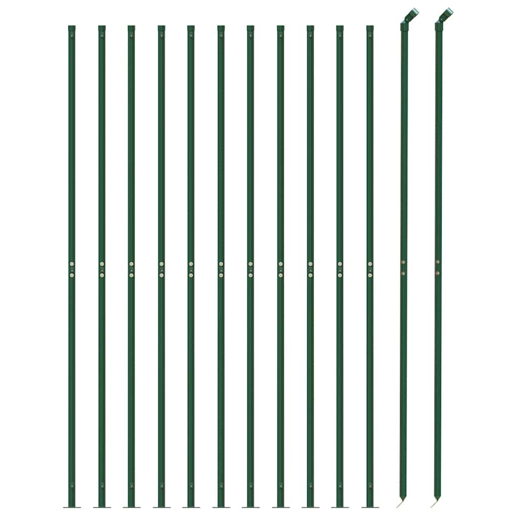 Recinzione a Rete con Flangia Verde 1,8x25 m - homemem39