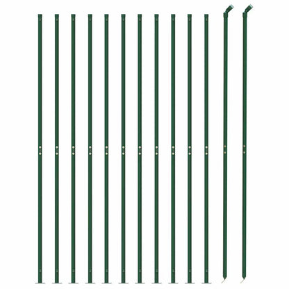 Recinzione a Rete con Flangia Verde 2x25 m - homemem39