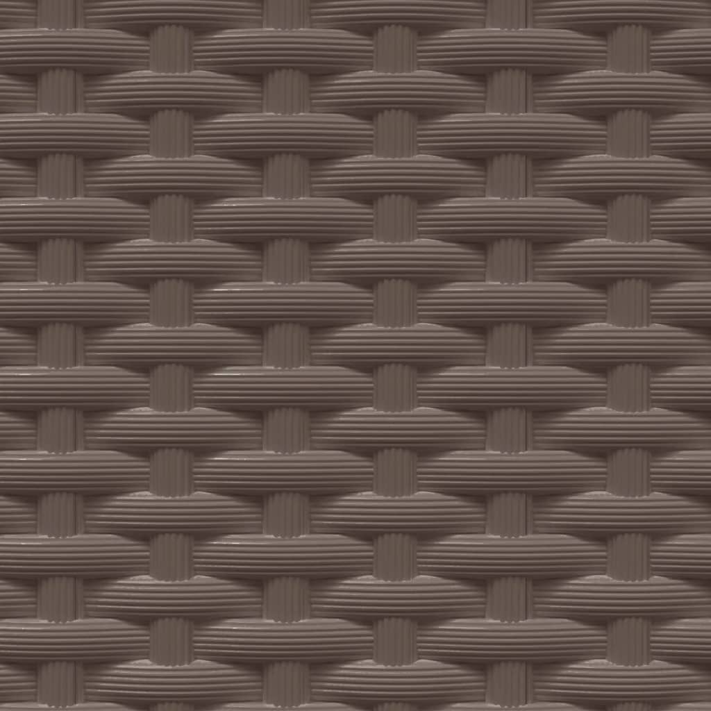 Fioriere 2 pz Marroni 30x30x37 cm in Polipropilene