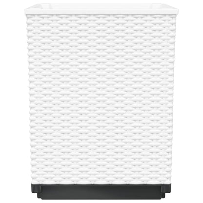 Fioriere 4 pz Bianche 30x30x37 cm in Polipropilene