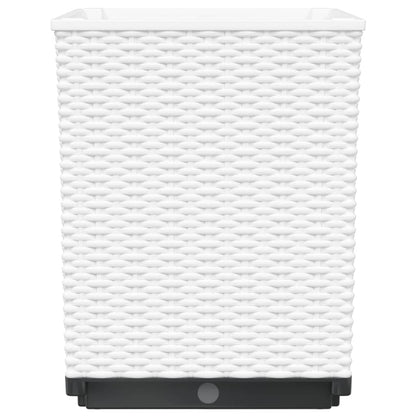 Fioriere 4 pz Bianche 30x30x37 cm in Polipropilene - homemem39