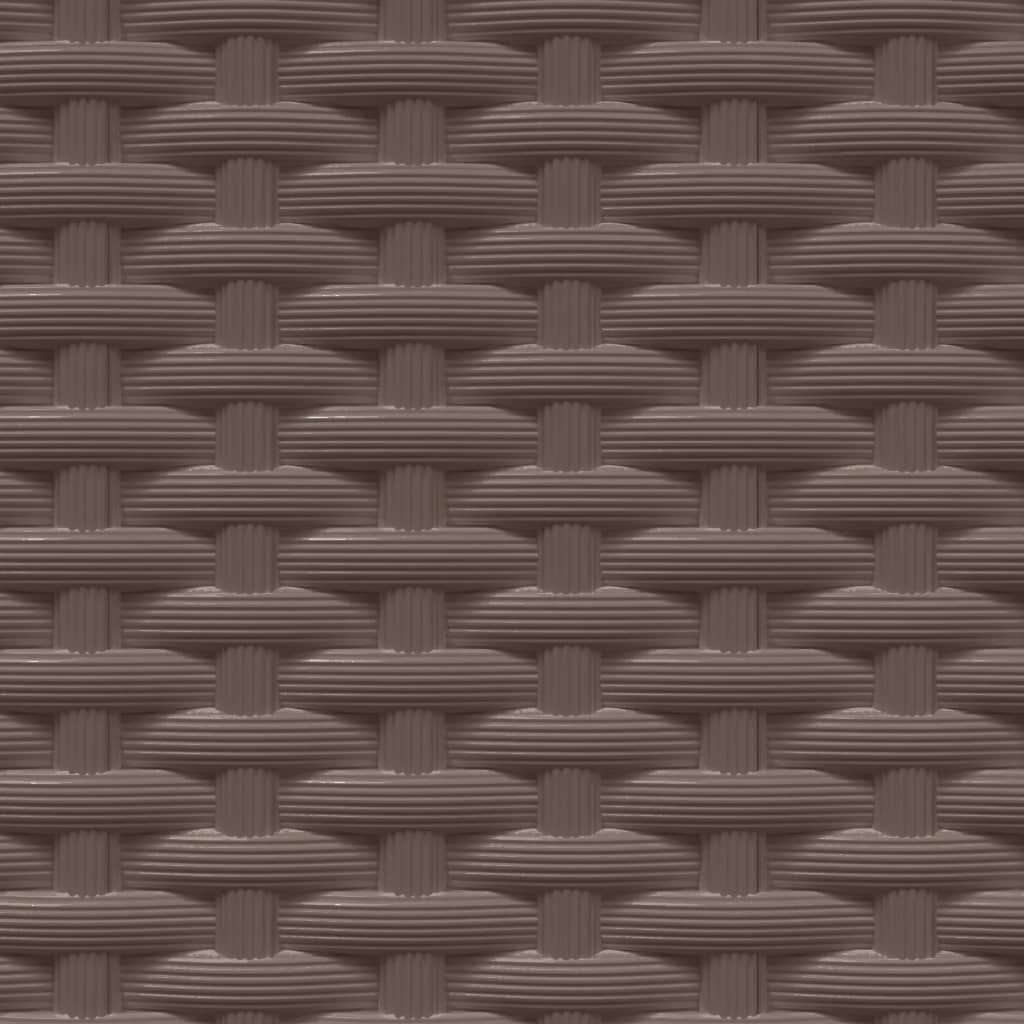 Fioriere 4 pz Marroni 30x30x37 cm in Polipropilene