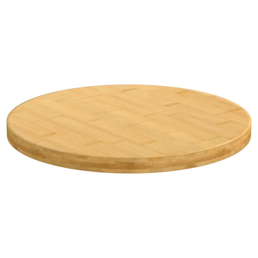 Piano del Tavolo Ø50x2,5 cm in Bambù