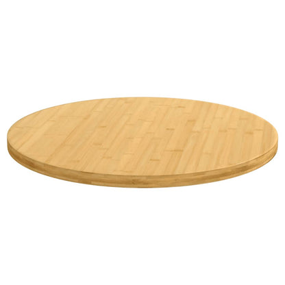 Piano del Tavolo Ø80x2,5 cm in Bambù
