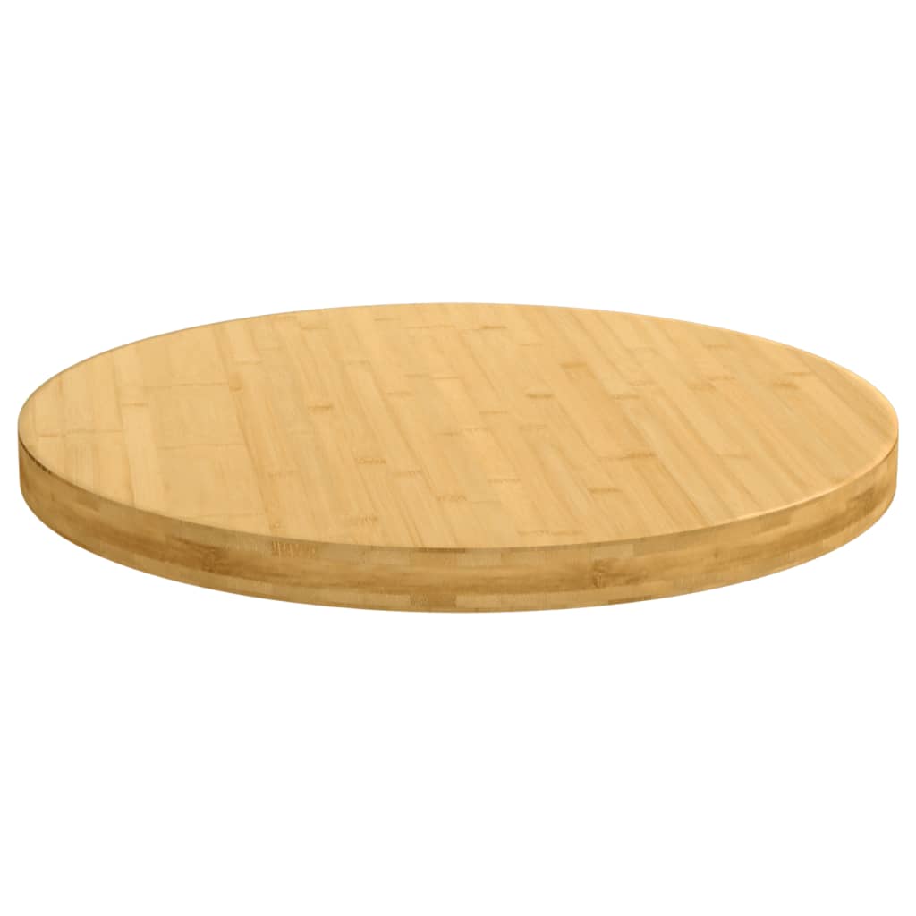 Piano del Tavolo Ø80x4 cm in Bambù | homemem39