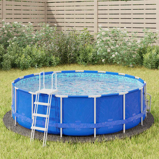 Telo Sotto Piscina Grigio Chiaro Ø306 cm Geotessile Poliestere | homemem39
