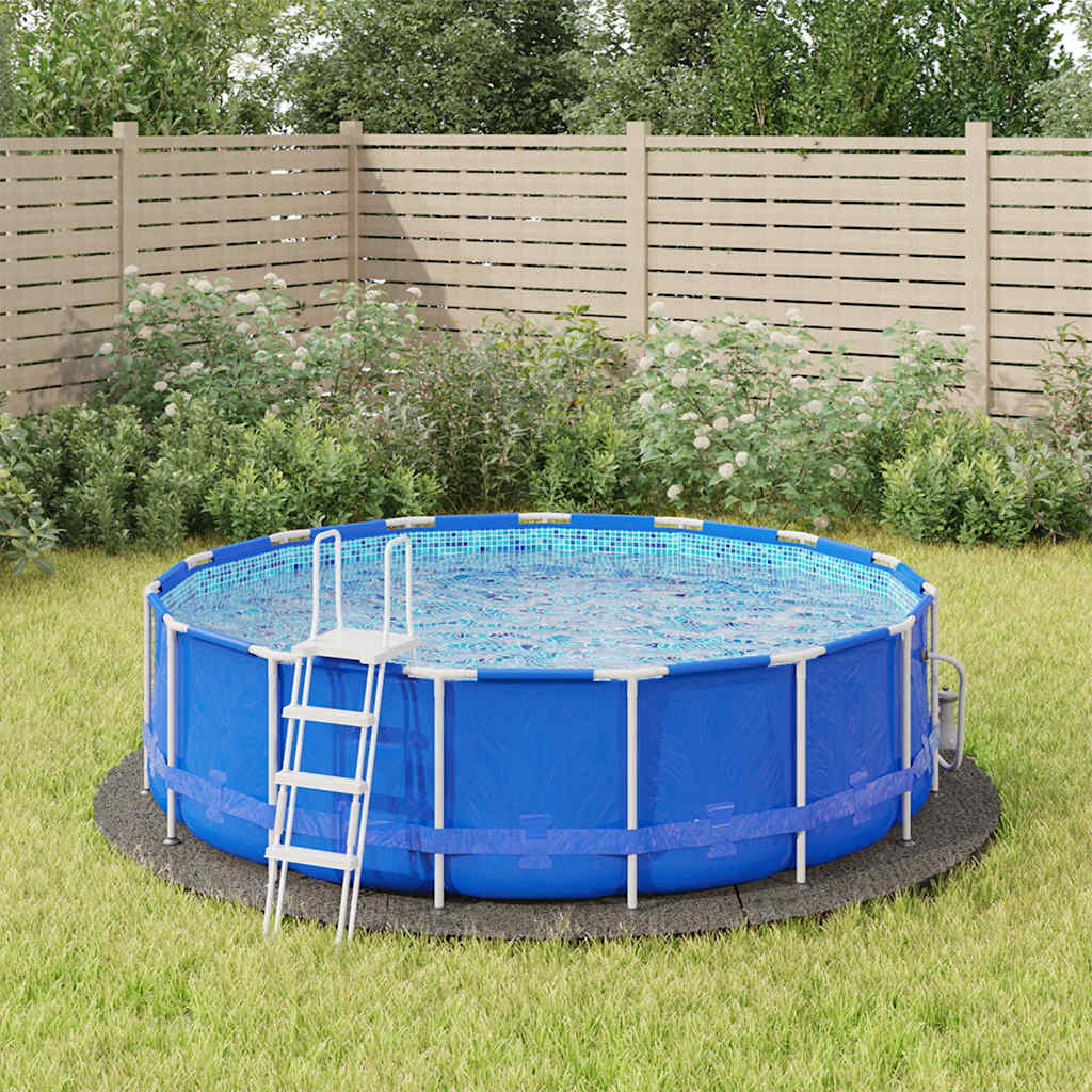 Telo Sotto Piscina Grigio Chiaro Ø366 cm Geotessile Poliestere | homemem39