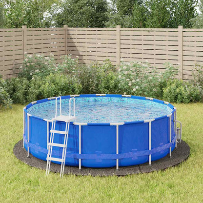 Telo Sotto Piscina Grigio Chiaro Ø396 cm Geotessile Poliestere | homemem39