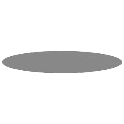 Telo Sotto Piscina Grigio Chiaro Ø500 cm Geotessile Poliestere