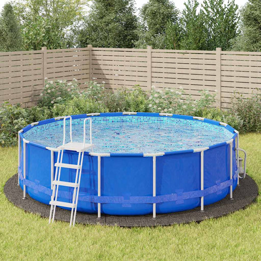 Telo Sotto Piscina Grigio Chiaro Ø550 cm Geotessile Poliestere | homemem39