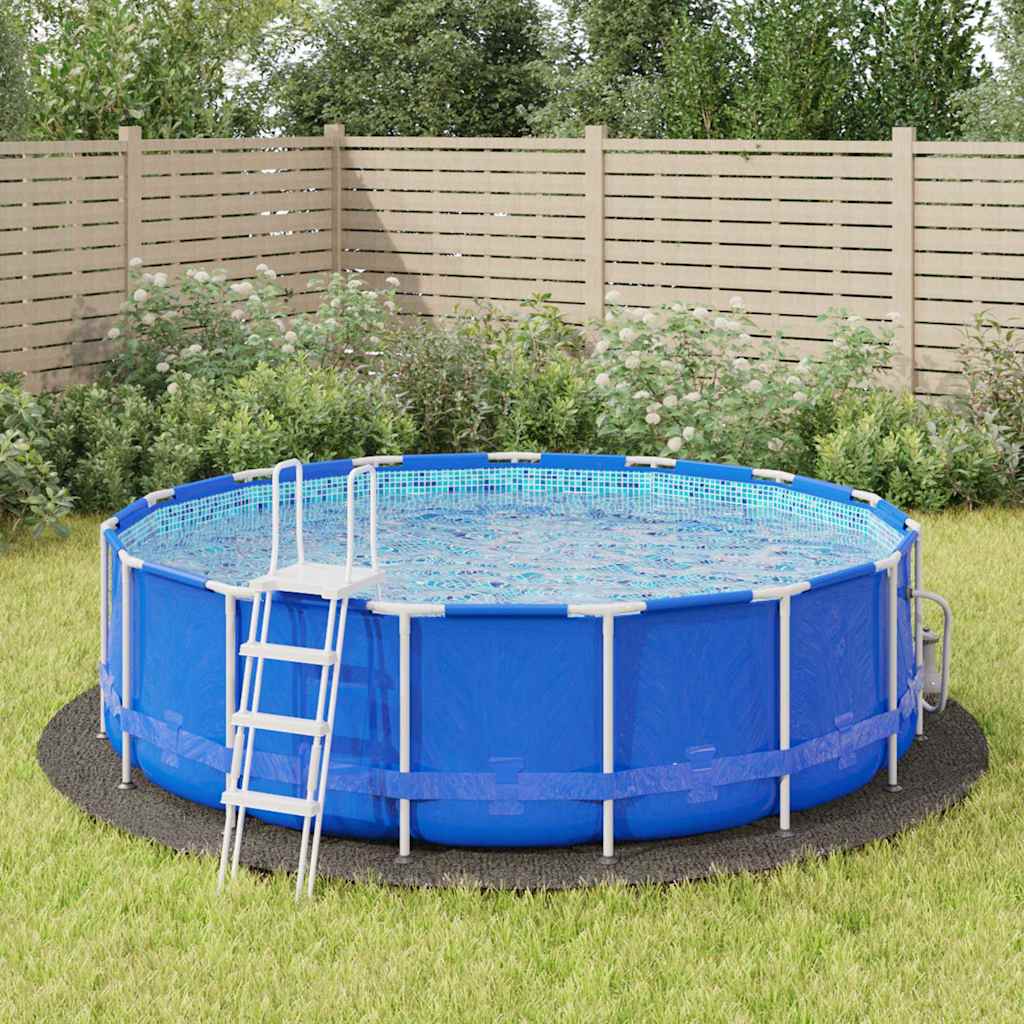 Telo Sotto Piscina Grigio Chiaro Ø428 cm Geotessile Poliestere | homemem39