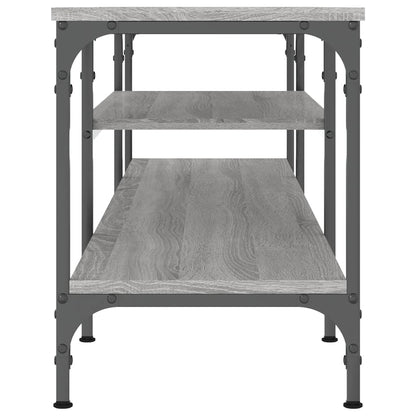 Mobile TV Grigio Sonoma 161x35x45 cm Legno Multistrato e Ferro - homemem39