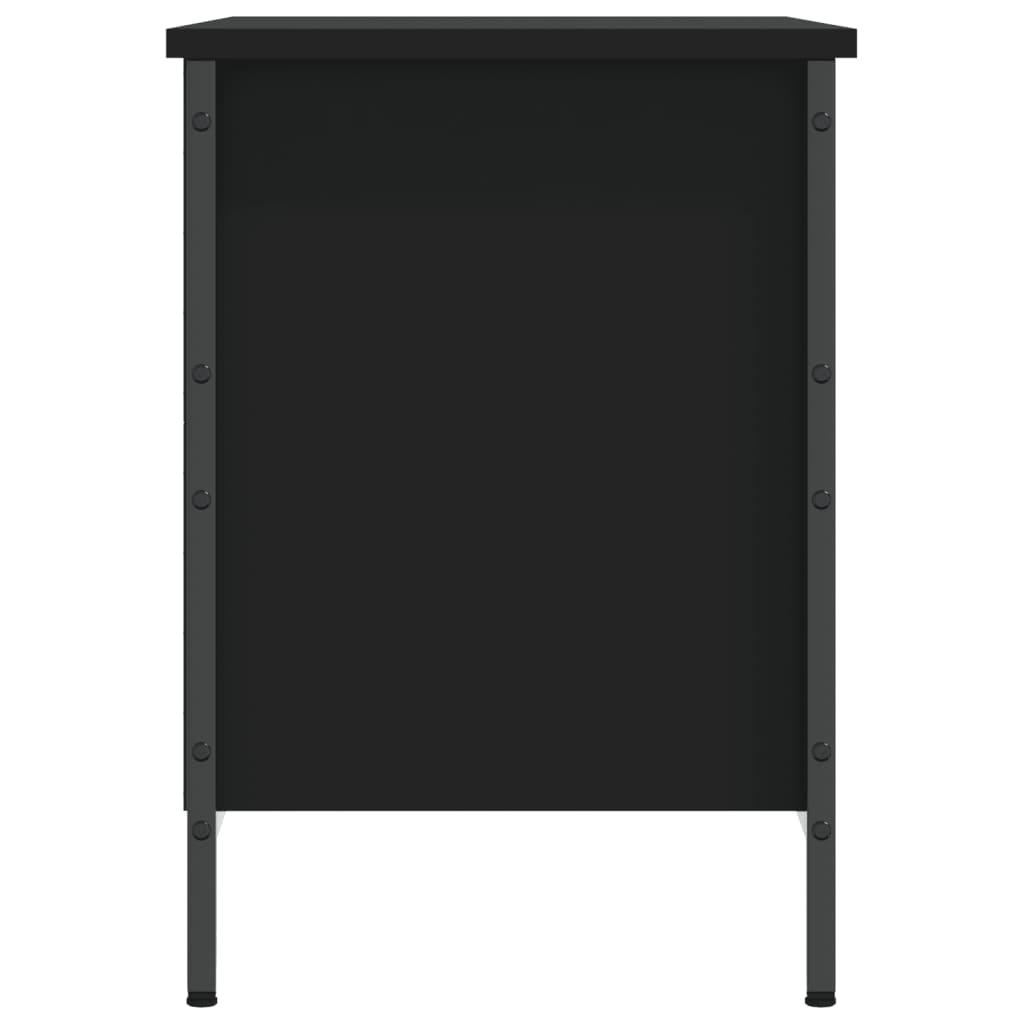 Scarpiera Nera 69x35x50 cm in Legno Multistrato - homemem39