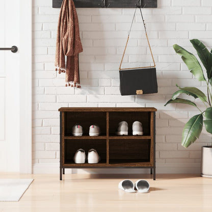 Scarpiera Rovere Marrone 69x35x50 cm in Legno Multistrato - homemem39