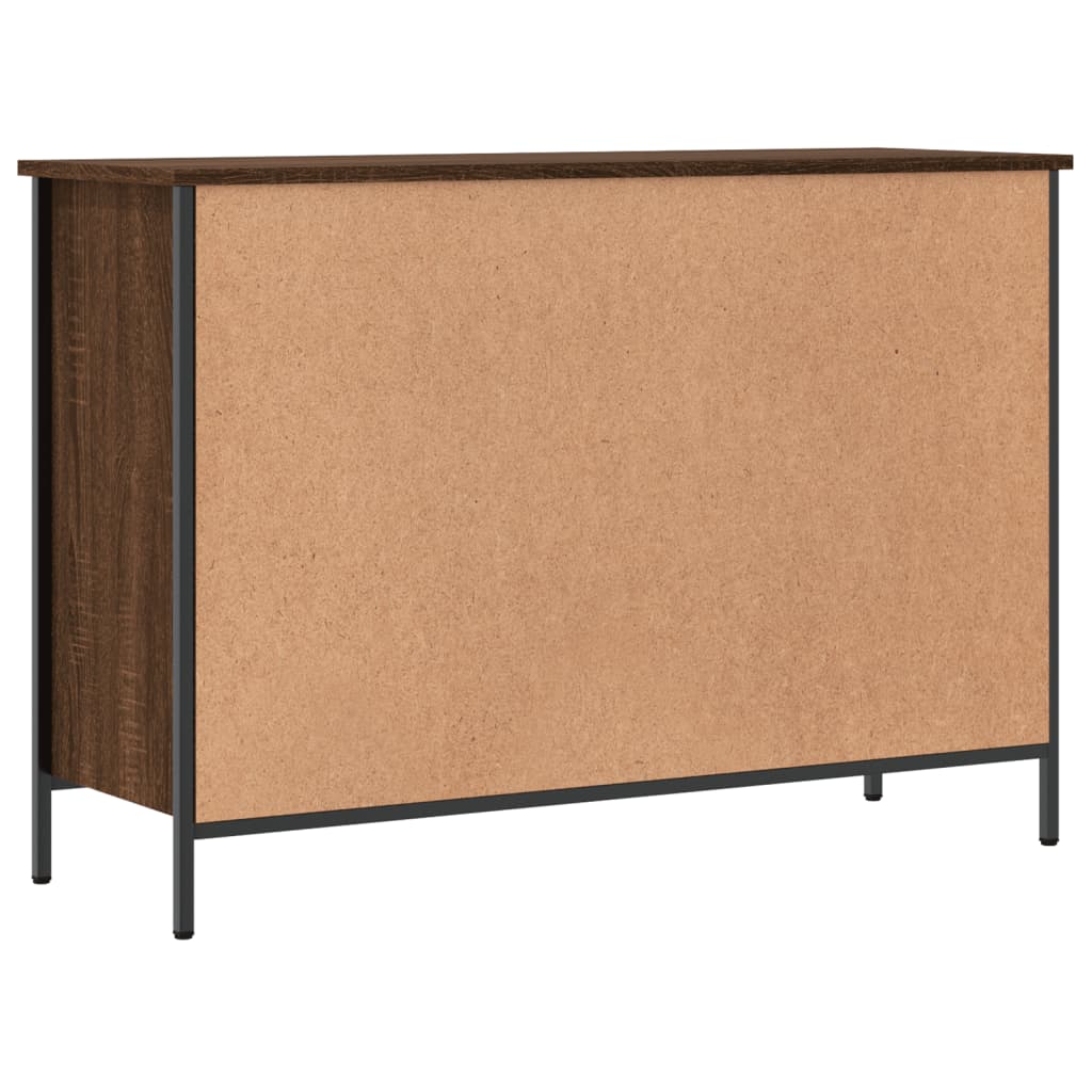 Scarpiera Rovere Marrone 100x35x70 cm in Legno Multistrato - homemem39