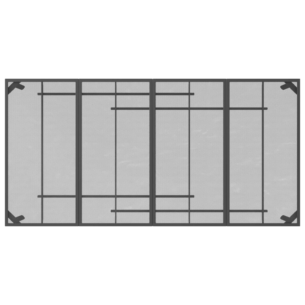 Tavolo da Giardino Antracite 200x100x72 cm Rete d'Acciaio - homemem39