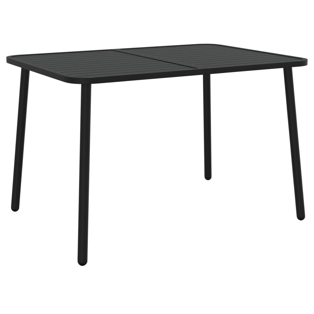 Tavolo da Giardino Antracite 110x80x71 cm Acciaio | homemem39