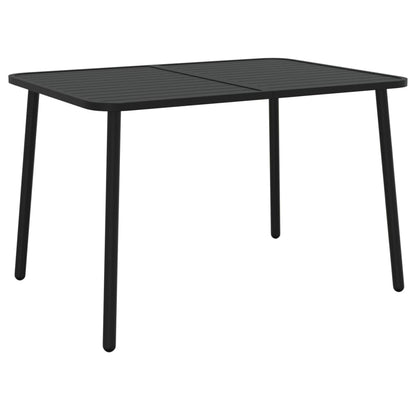 Tavolo da Giardino Antracite 110x80x71 cm Acciaio | homemem39