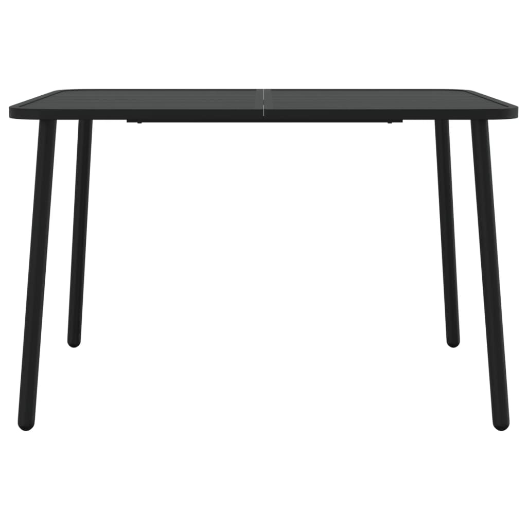 Tavolo da Giardino Antracite 110x80x71 cm Acciaio | homemem39