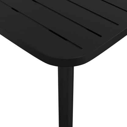 Tavolo da Giardino Antracite 110x80x71 cm Acciaio | homemem39