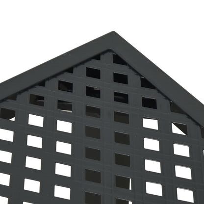 Tavolo da Giardino Antracite 50x50x72 cm Acciaio | homemem39