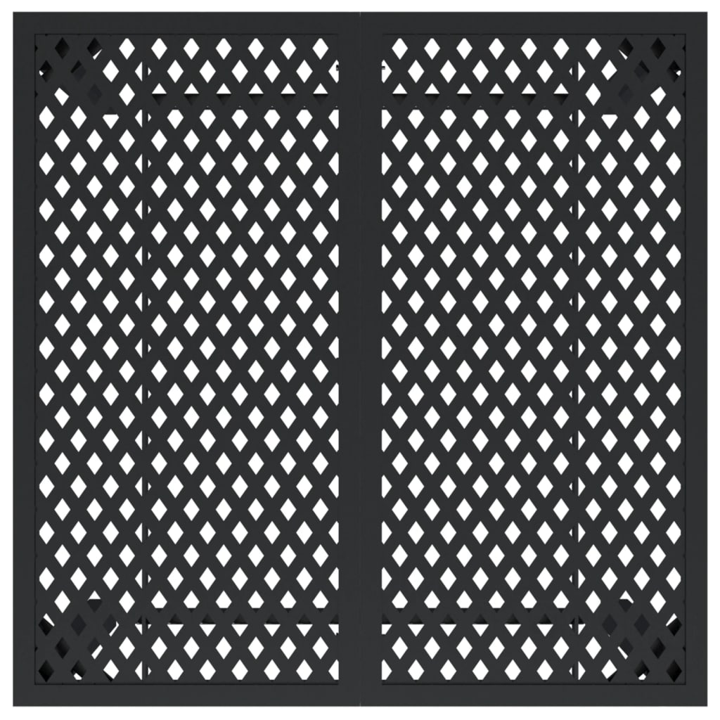 Tavolo da Giardino Antracite 80x80x72 cm Acciaio - homemem39