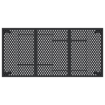 Tavolo da Giardino Antracite 165x80x72 cm Acciaio - homemem39