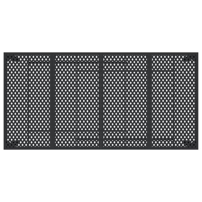 Tavolo da Giardino Antracite 200x100x72 cm Acciaio - homemem39
