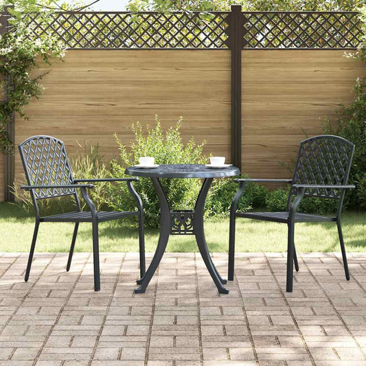 Sedia da Giardino 2 pcs Antracite 56 x 65 x 89 cm Acciaio